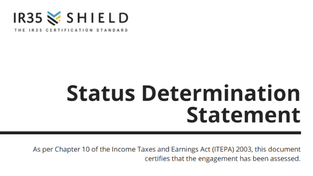 What is an IR35 Status Determination Statement (SDS)?